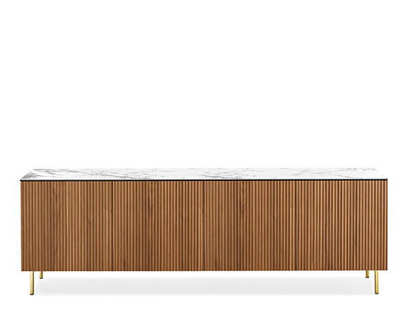 Vertical Sideboard with fluted front | Calligaris Virginia Store