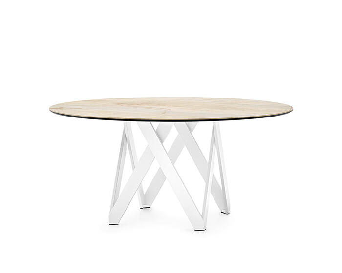 Cartesio Geometric Pedestal Base Table - Thumbnail 2